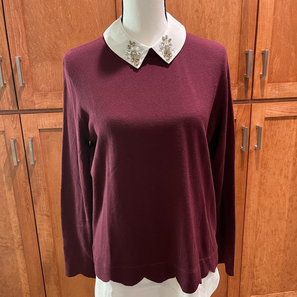 Ted Baker London maroon sweater barely worn size 2 (US6/8)